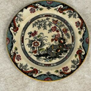 Ridgway "Anglesey" Bread & Butter Plate, Chinoiserie with Bridge, Imari Colors